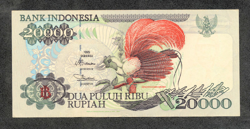 INDONESIA 20 000  Rupiah 1995 VF/EF