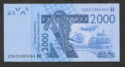 West African States, H Nijer, 2000 Francs UNC - çil banknot BCEAO