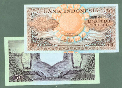 INDONESIA 50 Rupiah 1959 UNC - çil banknot