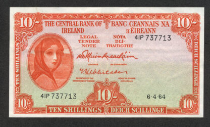 IRLAND Ireland 10/- Shillings 1964 EF