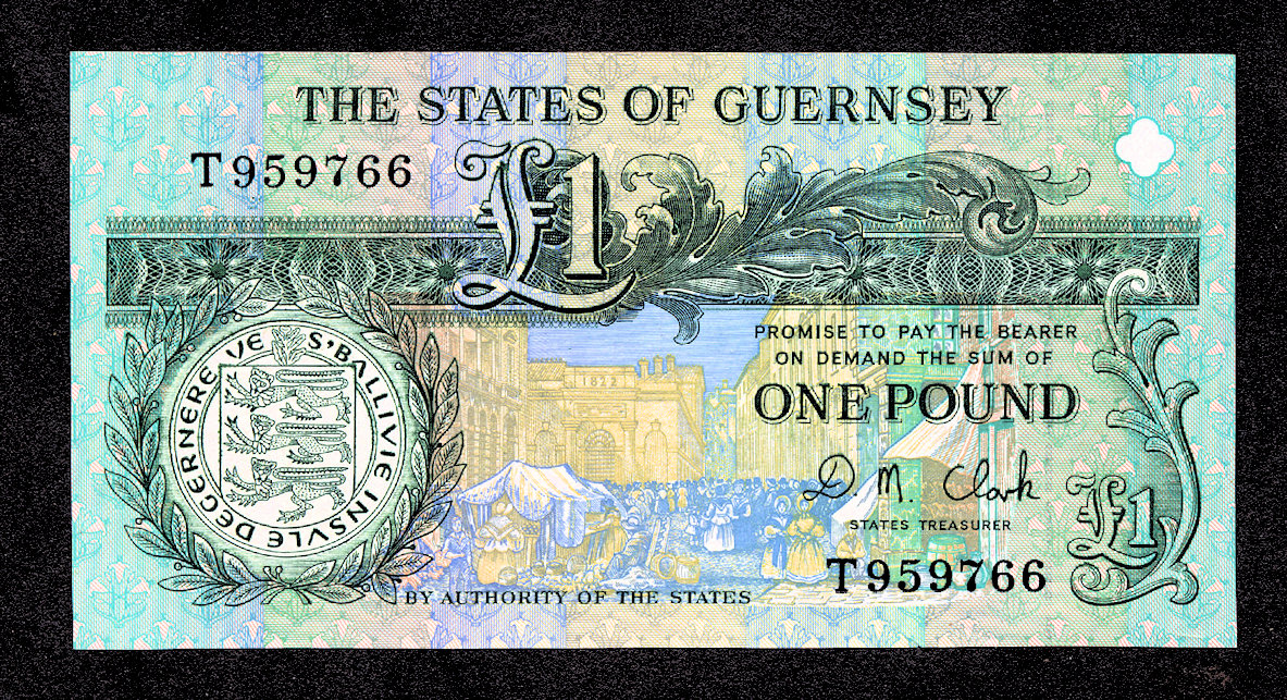 GUERNSEY 1 Pounds Pick * 49 UNC *çil