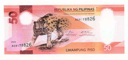 Filipinler PHILIPPINES 50 Piso 2025 UNC