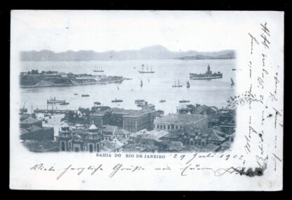 BRAZIL Bahia do Rio de Janerio 1902 used postcard