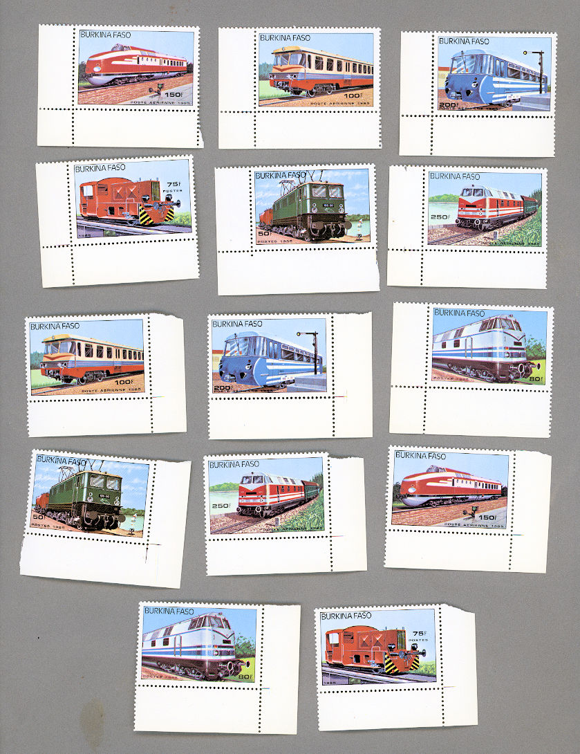 BURKINA FASO Trains **MNH Mint