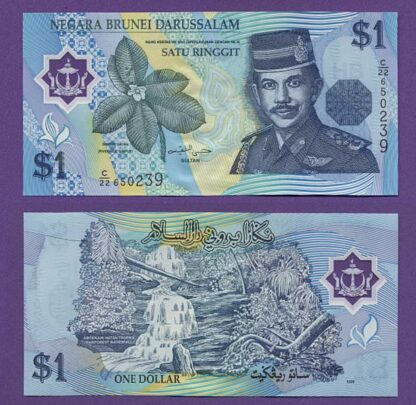 Brunei 1 $ Polymer UNC