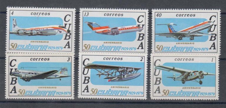 CUBA Küba *Uçak motif Mint **MNH