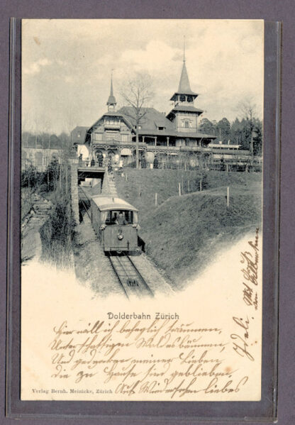 Switzerland Dolderbahn 1903 used postcard