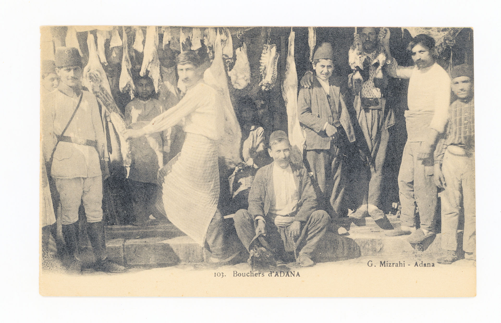 ADANA Cilicie Butchers Kasaplar Ottoman TURKEY un-used Postcard *SATILDI - OUT OF STOCK