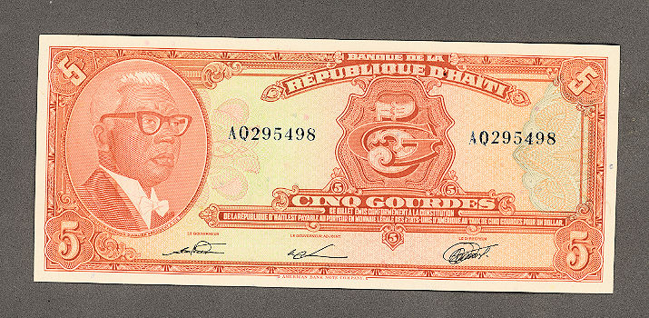 HAITI 5 Guerde 1979 - UNC