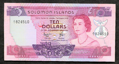 SOLOMON ISLANDS 10 Dollar 1977 UNC