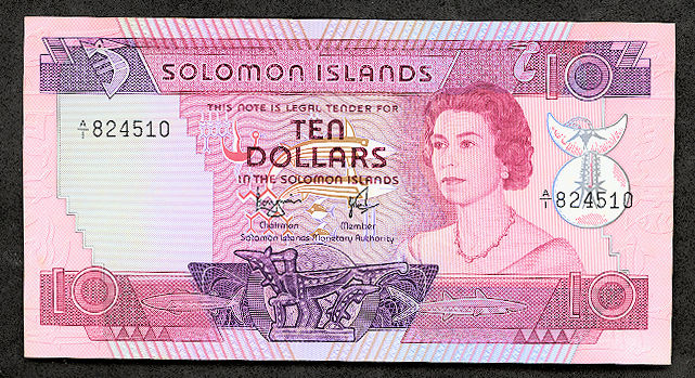SOLOMON ISLANDS 10 Dollar 1977 UNC