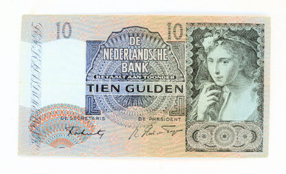 HOLLAND HOLLANDA 1941 YILI 10 GULDEN ÇT(++)  ORTA ÜST BORDÜRDE 2 mm AÇILMA MEVCUT