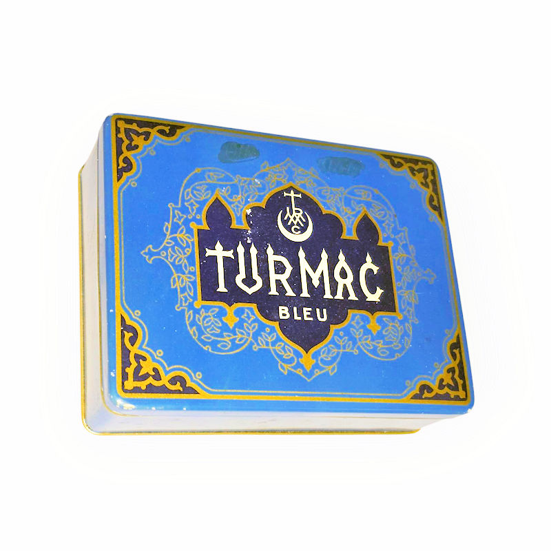 TURMAC Turkish Tabak 100 Cigaretten Metallblech Tin *Blue