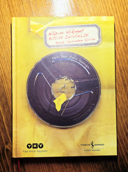 Nazım Hikmet Büyük insanlık Kitap ve CD kendi sesinden, harika kondisyonda