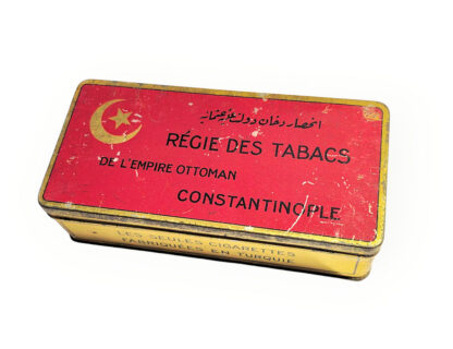 Régie des Tabacs de L`Empire OTTOMAN Constaninople Turkish Tabak 100 Cigaretten Metallblech Tin (RARE!!)