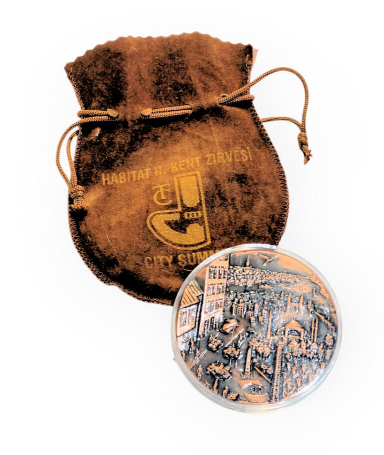 HABITAT ISTANBUL 1996 madalya sertifikasiyla, kese ile beraber *SATILDI – OUT OF STOCK