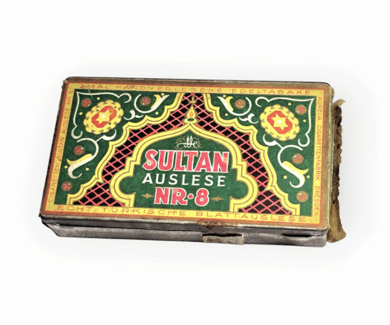 SULTAN Turkish Tabak 25 Cigaretten Metallblech Tin *Auslese Nr.8 (RARE!!)
