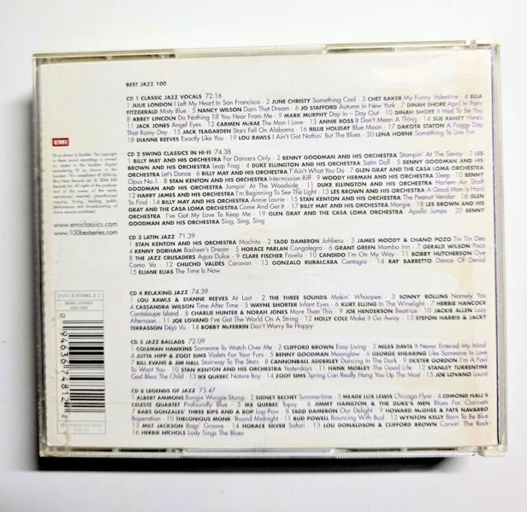 BEST-JAZZ 100 "Varius Artists" (3 CD ve Kapak iyi durumda) - Görsel 2