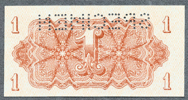 Çekoslavakya CZECHOSLOVAKIA 1 Korun 1944 Pick#45s SPECIMEN – UNC - Görsel 2