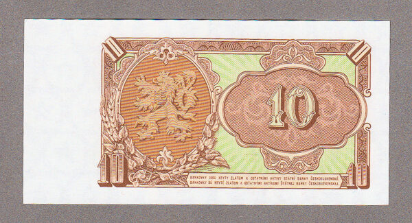 Çekoslavakya CZECHOSLOVAKIA 10 Korun 1953 - UNC - Görsel 2
