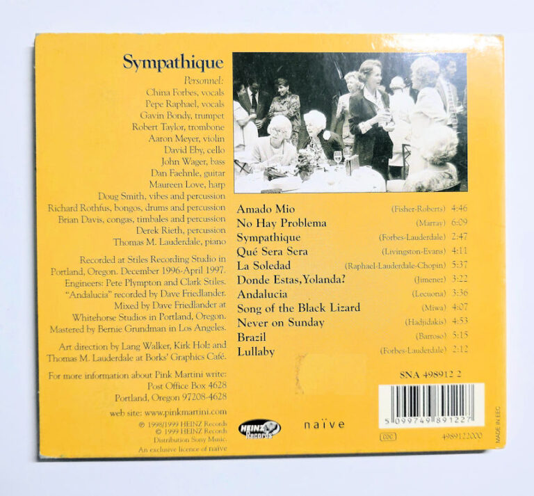 PINK MARTINI Sympathique (CD ve Kapak iyi durumda) - Görsel 2