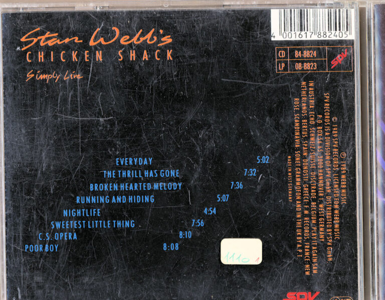 STAN WEBB`S Chicken Shack Blues CD - Görsel 2