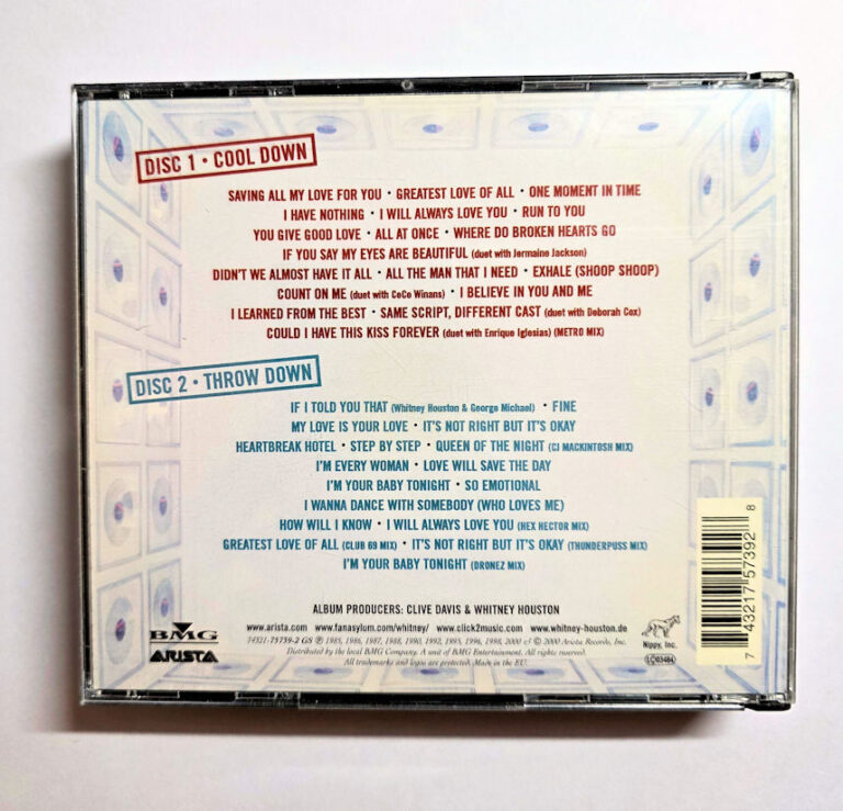 WHITNEY HOUSTON the greatest hits (Double CD ve Kapak iyi durumda) - Görsel 2