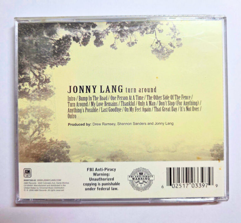 JONNY LANG turn around *Blues CD - Görsel 2