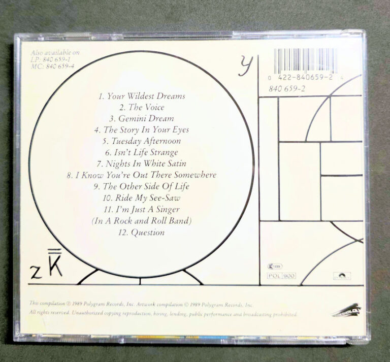 MOODY BLUES Greatest hits (CD ve Kapak iyi durumda) - Görsel 2