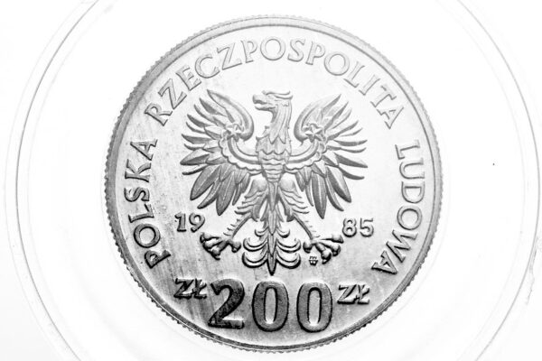 POLAND 200 Zlotyich 1986 Mexica Football Cup *PROBA (Prova parlak baskı) - Görsel 2