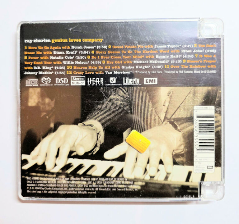 RAY CHARLES Genius loves company (CD ve Kapak iyi durumda) - Görsel 2