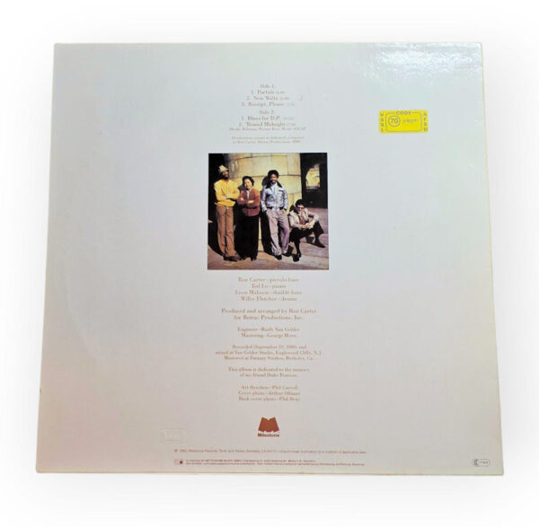RON CARTER QUARTET Parfait 1982 Made in Germany (8/8) - Görsel 2