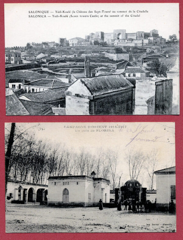 Selanik Osmanlı zamanı post kartı (2 Kart)