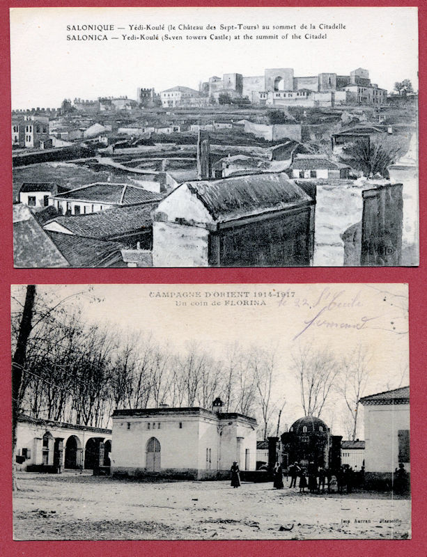 Selanik Osmanlı zamanı post kartı (2 Kart)