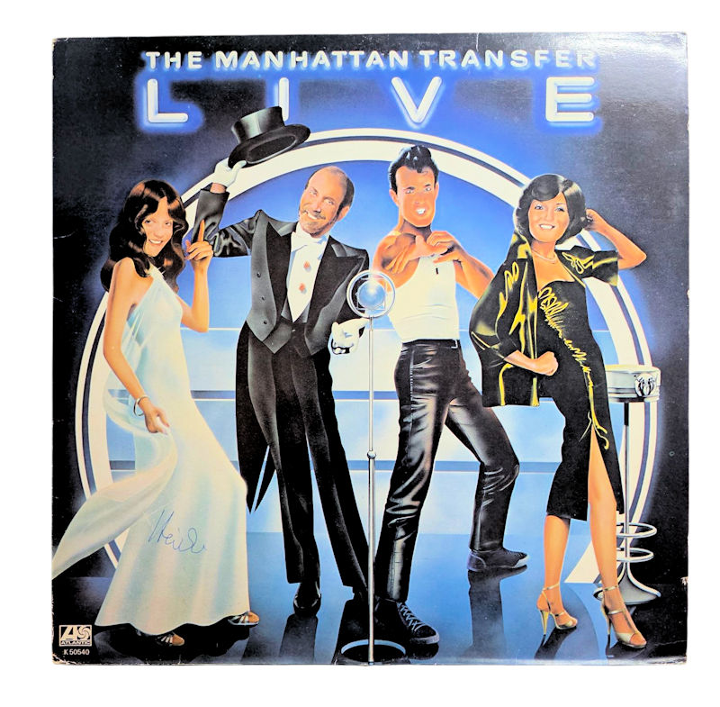 MANHATTAN TRANSFER Live – Printed in England Plak 8 / Kapak 7,5