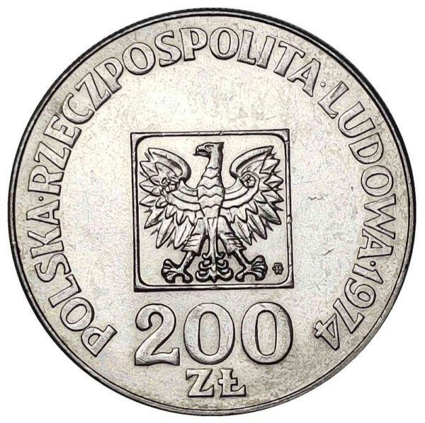 POLAND 200 Zlotyich 1974 (mat baskı) UNC - Görsel 2