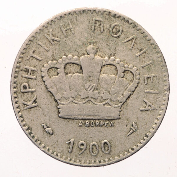 GREECE Yunanistan Girit 10 Lepta 1900 *SATILDI - OUT OF STOCK