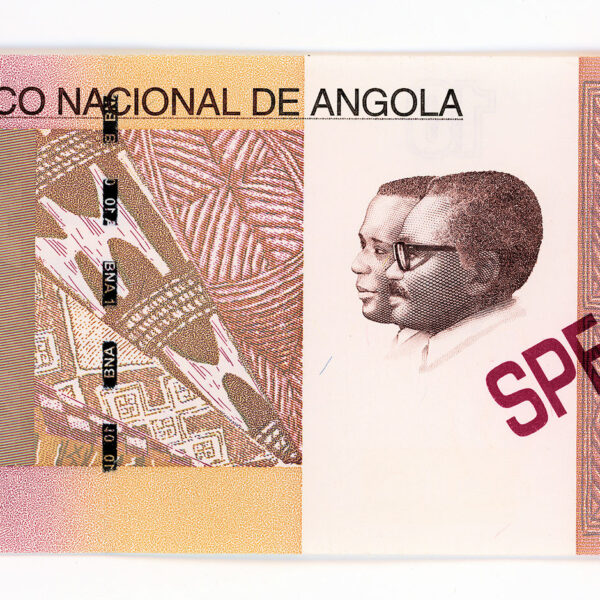ANGOLA 10 KWANZAS 2012 SPECIMEN – UNC