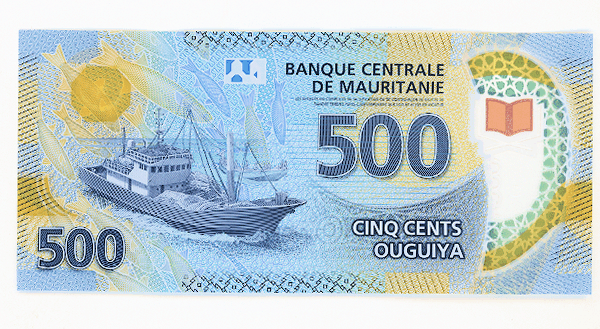 Mauritania 500 Ouguiya 2017 Pick#25a UNC
