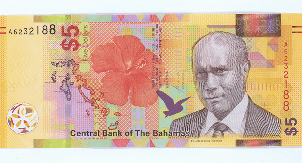 BAHAMALAR 2020 YILI 5 DOLAR ÇİL - UNC