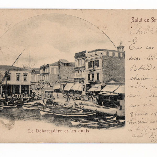 Smyrne Izmir Ottoman TURKEY Türkei Editor P.L.Dermont 1900 used Postcard