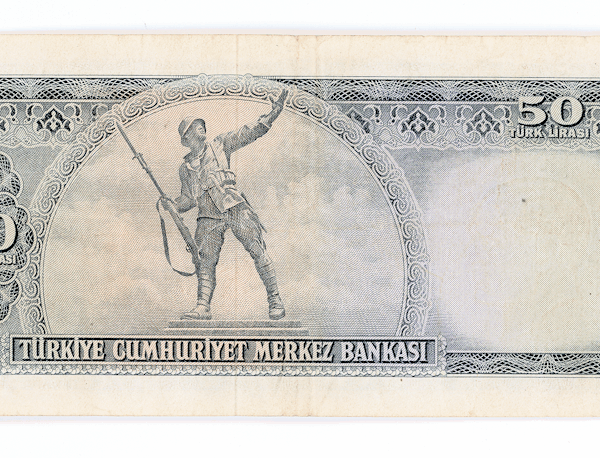 5. Emisyon 50 Lira 1957-1979 Pick#165a VF - 4. Tertip *çt banknot