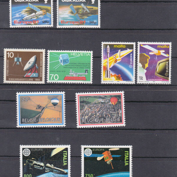 Gibraltar,Italy,Malta,Switzerland,Belgium CEPT 1991 *Year of the communication **MNH