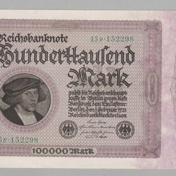 DEUTSCHLAND 100000 Mark 1923 Reichsbanknote UNC