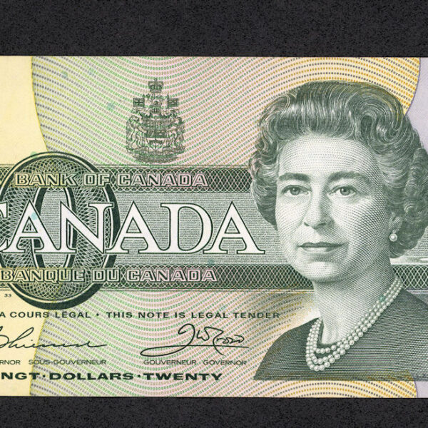 CANADA KANADA 20 Dollars 1991 w/ Queen UNC