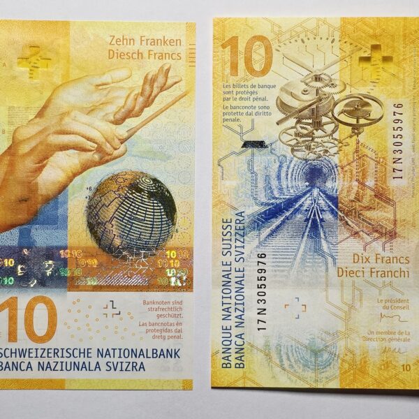 Switzerland 10 Frank 2017 - UNC *çil banknot Isviçre