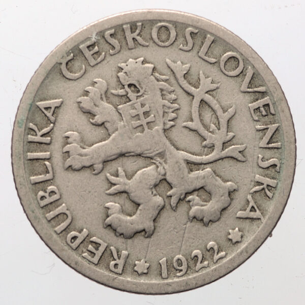 ÇEKOSLAVAKYA Cekoslovenska 1 Korun 1922