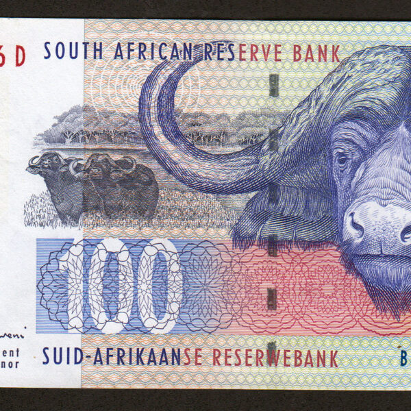 Güney Afrika Cum. South Africa 100 Rand ND 2005 çil banknot *Satıldı - Stokta Yok