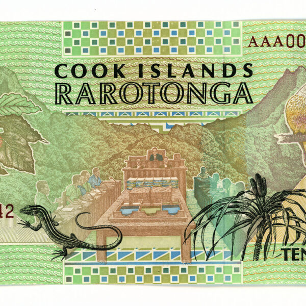 COOK ISLAND 10 Dollars 1992 Pick # 8 UNC