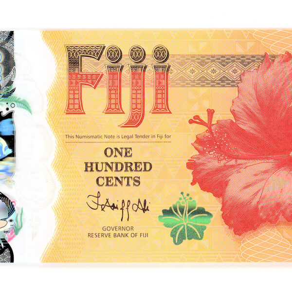 FIJI 100 Commerativ Polymer ÇİL banknot
